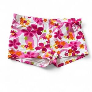 Vintage Y2K Xhilaration Pink Floral Boyshort Swim Bottoms, Womens Size XL
